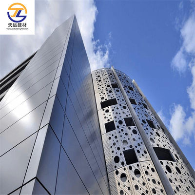 Aluminum Cabinet Sheet ACP 4mm Interior Metal Wall Cladding With Black Groove/T-Shaped Carrier System