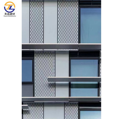 Open Cell Aluminum Screen Grid 50 X 150mm Metal Strip Ceiling Waterproof