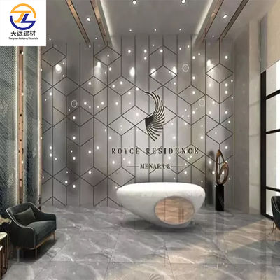 Offices Aluminum Wall Panels Interior Chemicals Resistance  Wall Panels Curved Aluminium Sheet