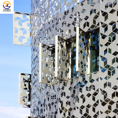 Fireproof Artistic Aluminum Honeycomb Panel Square Aluminum Baffle Ceiling