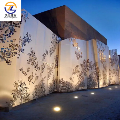 Office Building Aluminum Curtain Wall Metal Perforated Aluminium Plate Sound Insulation