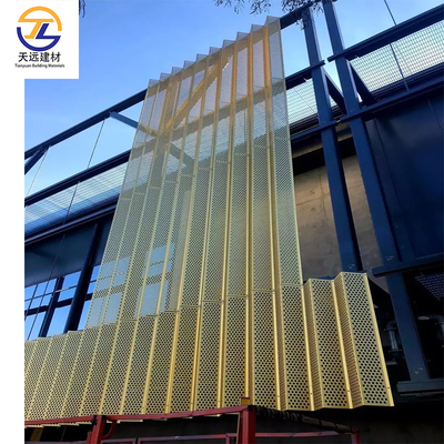 Hotel Aluminium Tile Ceiling Powder Coated 1.5mm Aluminum Plate Cladding