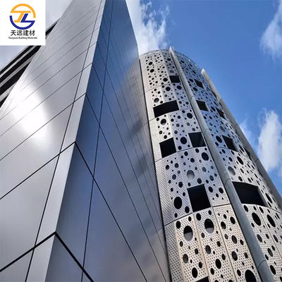 Offices Aluminum Wall Panels Interior Chemicals Resistance  Wall Panels Curved Aluminium Sheet