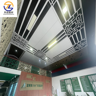 Artistic Aluminium Honeycomb Panels Moisture Proof Aluminium Baffle Ceiling Detail Soundproof